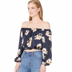 BB Dakota Gardenia Off Shoulder Top
